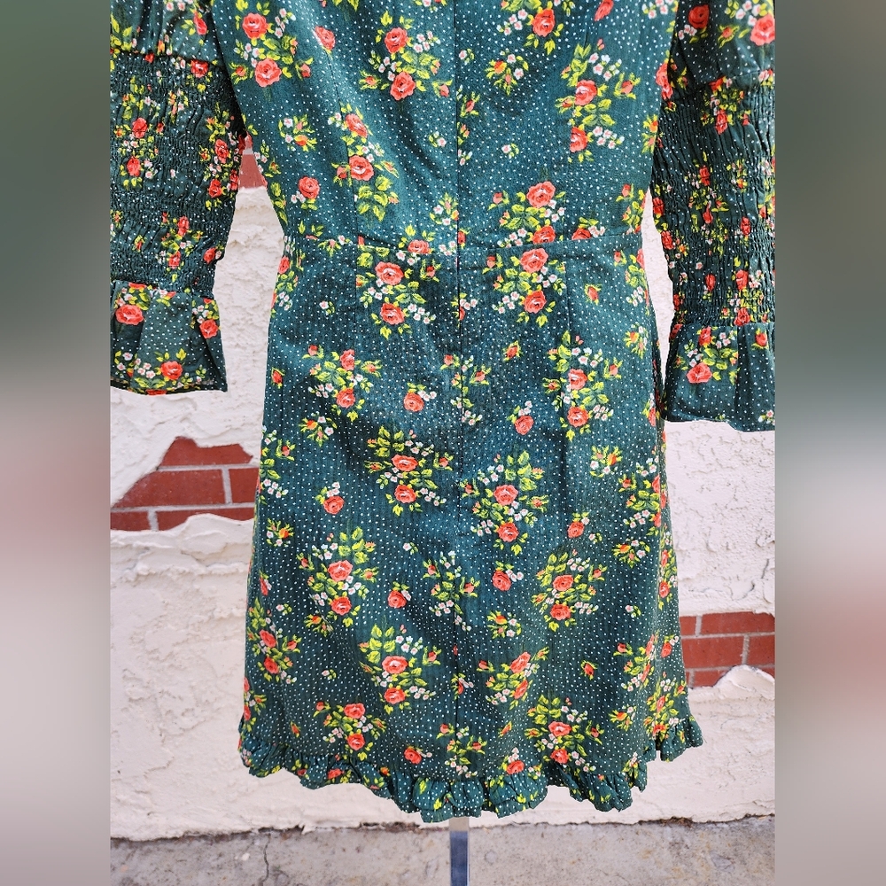 Laura Ashley Green Floral Mini Dress - Picture 14 of 16